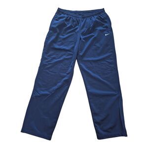 Nike Tracksuit Bottom Track Pants Jogger Breathable Navy Blue Size L